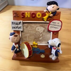Vintage Rare 3D Snoopy Orchestra Picture Frame